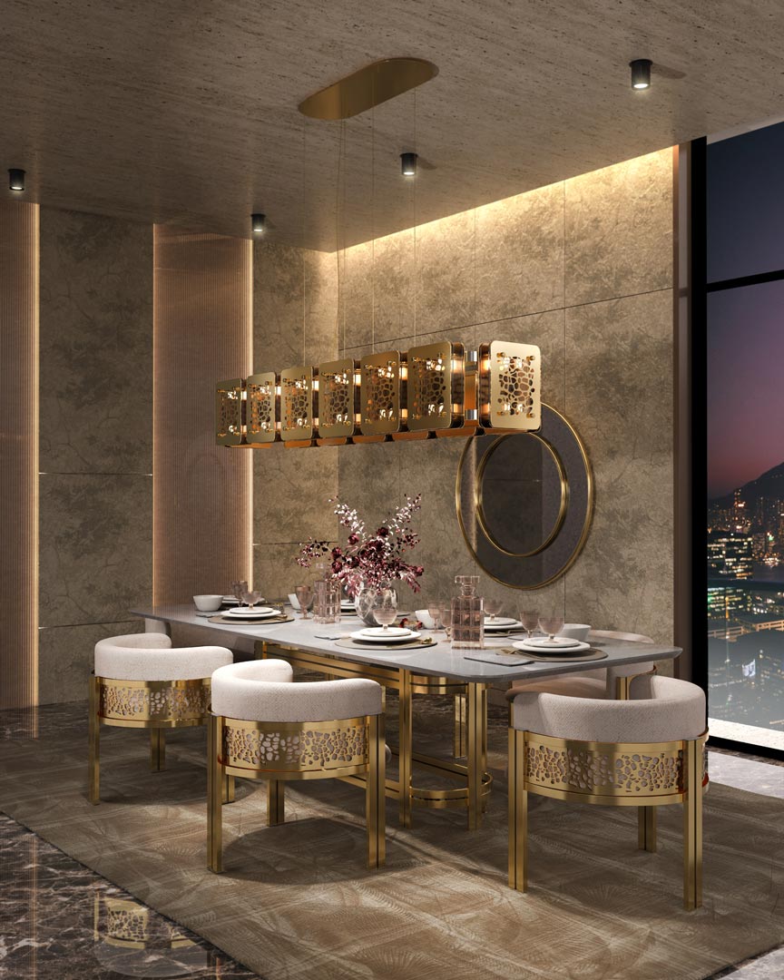 Safari Collection by Castro Lighting is a signature lighting design that delivers a fresh approach to luxury. The key highlight of this lighting element is rooted in its exclusive giraffe print, handcrafted with the ultimate care to detail by professional artisans, in each brass plate.