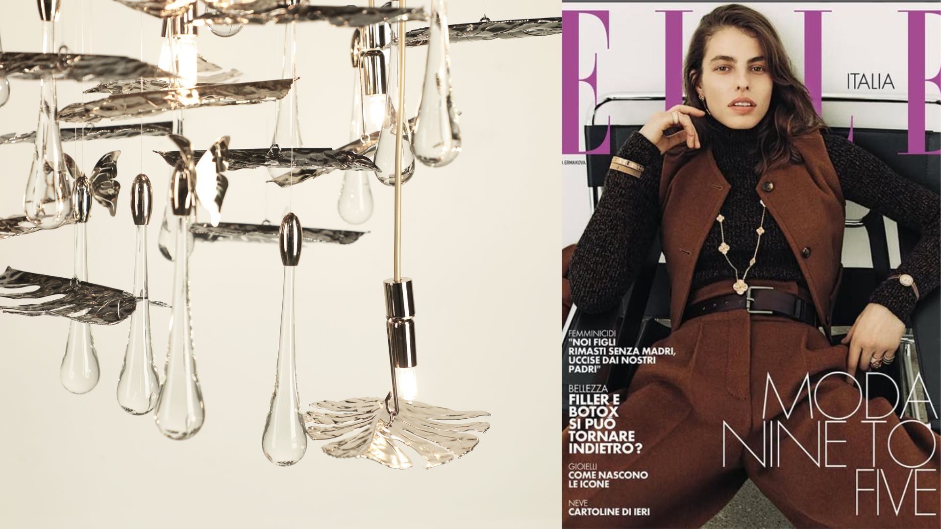 Elle Italia Magazine features Rainforest Suspension 
