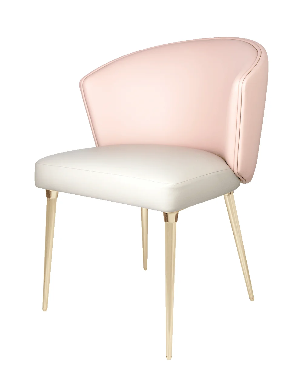 /storage/Luxury brass chair with leather upholstery and elegant detailing, inspired by Italian design by Castro Interiors