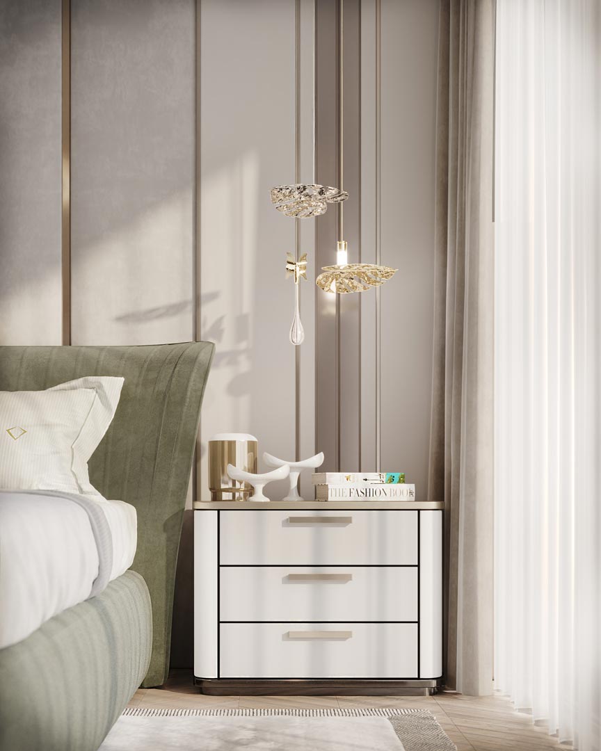 /storage/Luxury brass and crystal Rainforest pendant with nature-inspired leaves and raindrop motifs, a handmade chandelier for sophisticated interiors.