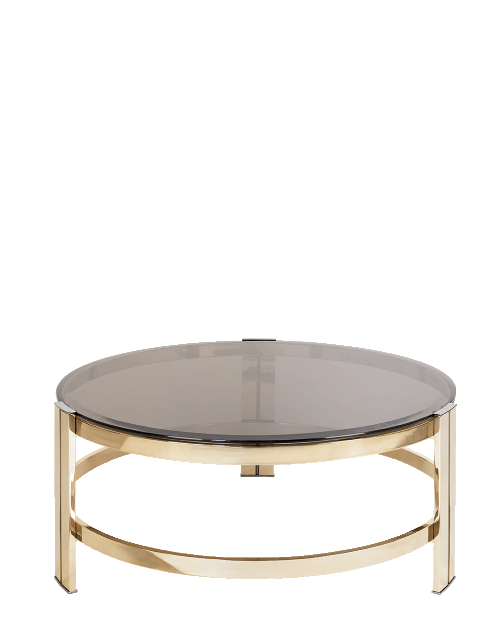 /storage/Luxury brass and glass Marie center table with two-tier design, an elegant accent piece for sophisticated interiors.