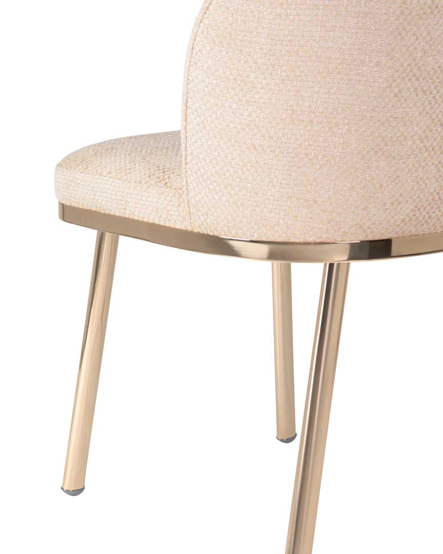 /storage/Luxury brass Penelope Chair with gold-plated brass legs, black nickel details, and premium customizable upholstery, embodying feminine sophistication and art-deco elegance.