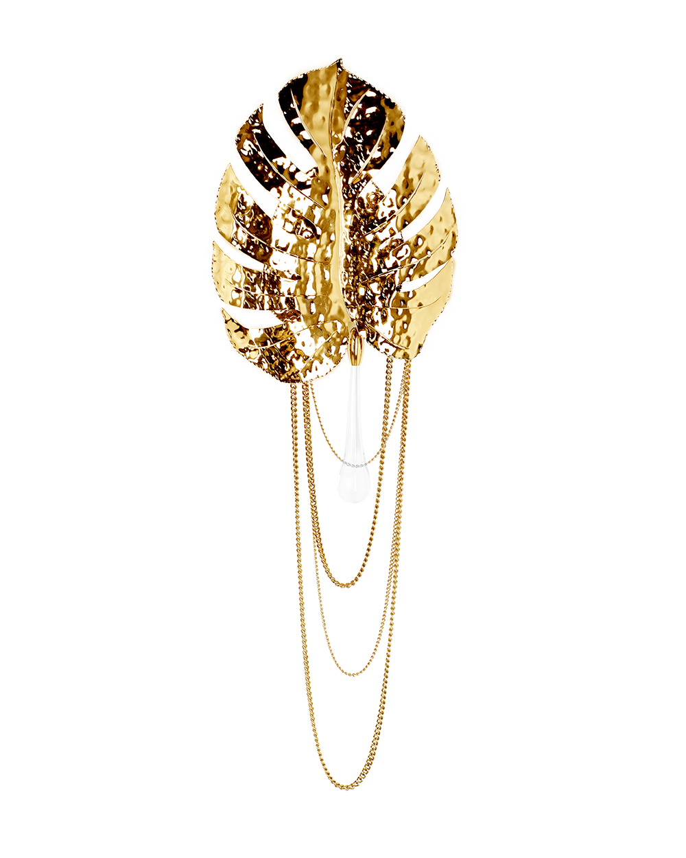 /storage/Luxury brass Rainforest Wall Light with gold-plated brass and hand-applied clear crystal glass, adorned with raindrops and butterflies for refined elegance.