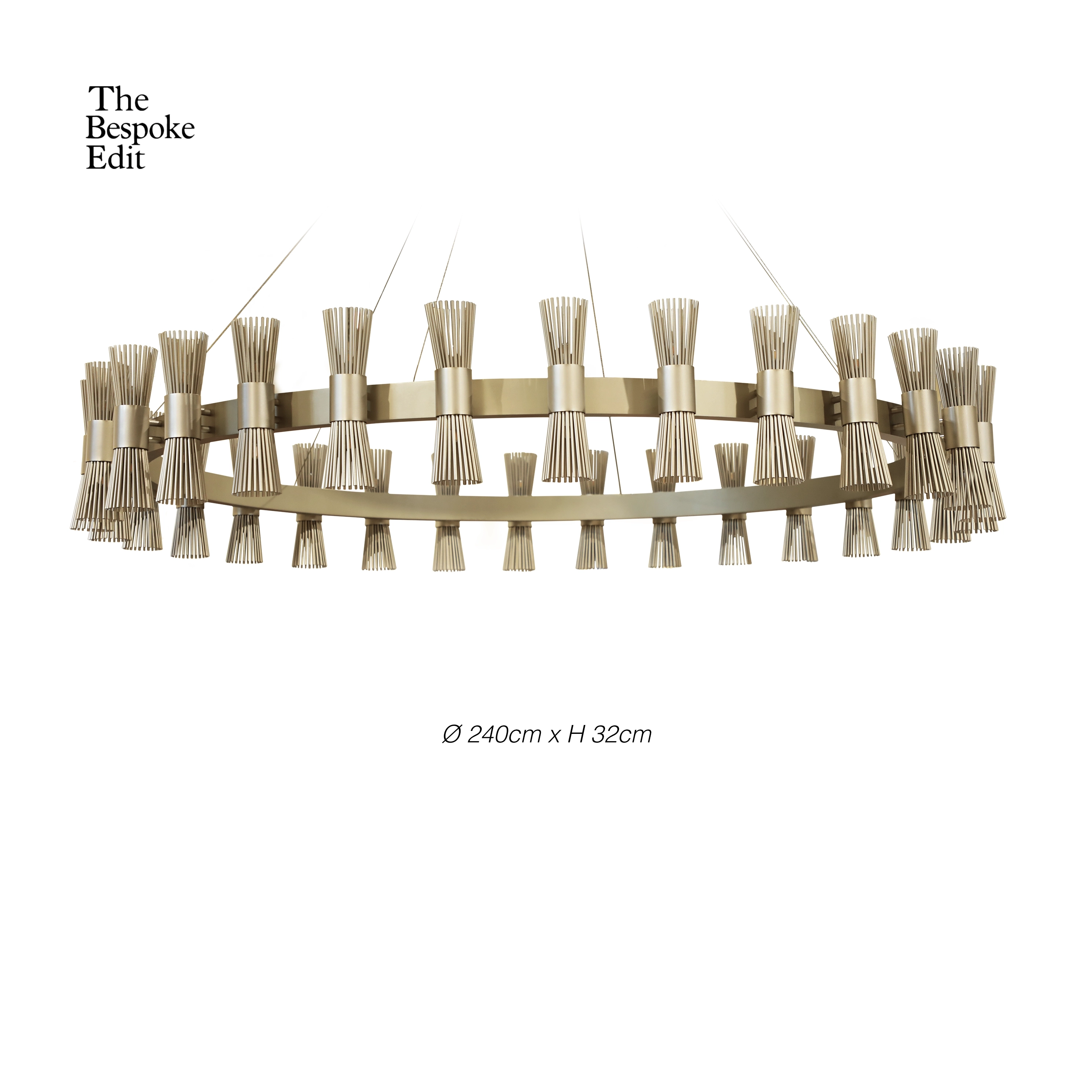/storage/Castro Lighting HALO suspension chandelier brass shades Ø240 bespoke