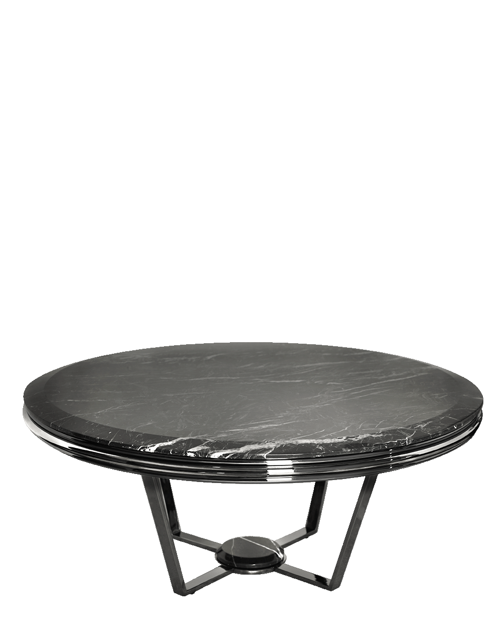 /storage/Luxury brass Euphoria Center Table with black nickel brass tubes and marble top.