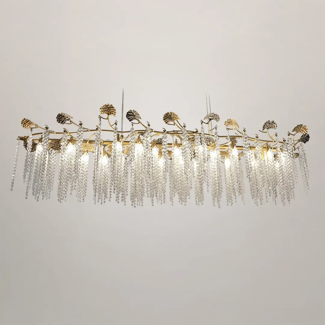 /storage/Luxury brass suspension snooker – brass and crystal light inspired by vineyard landscapes, by Castro Lighting.