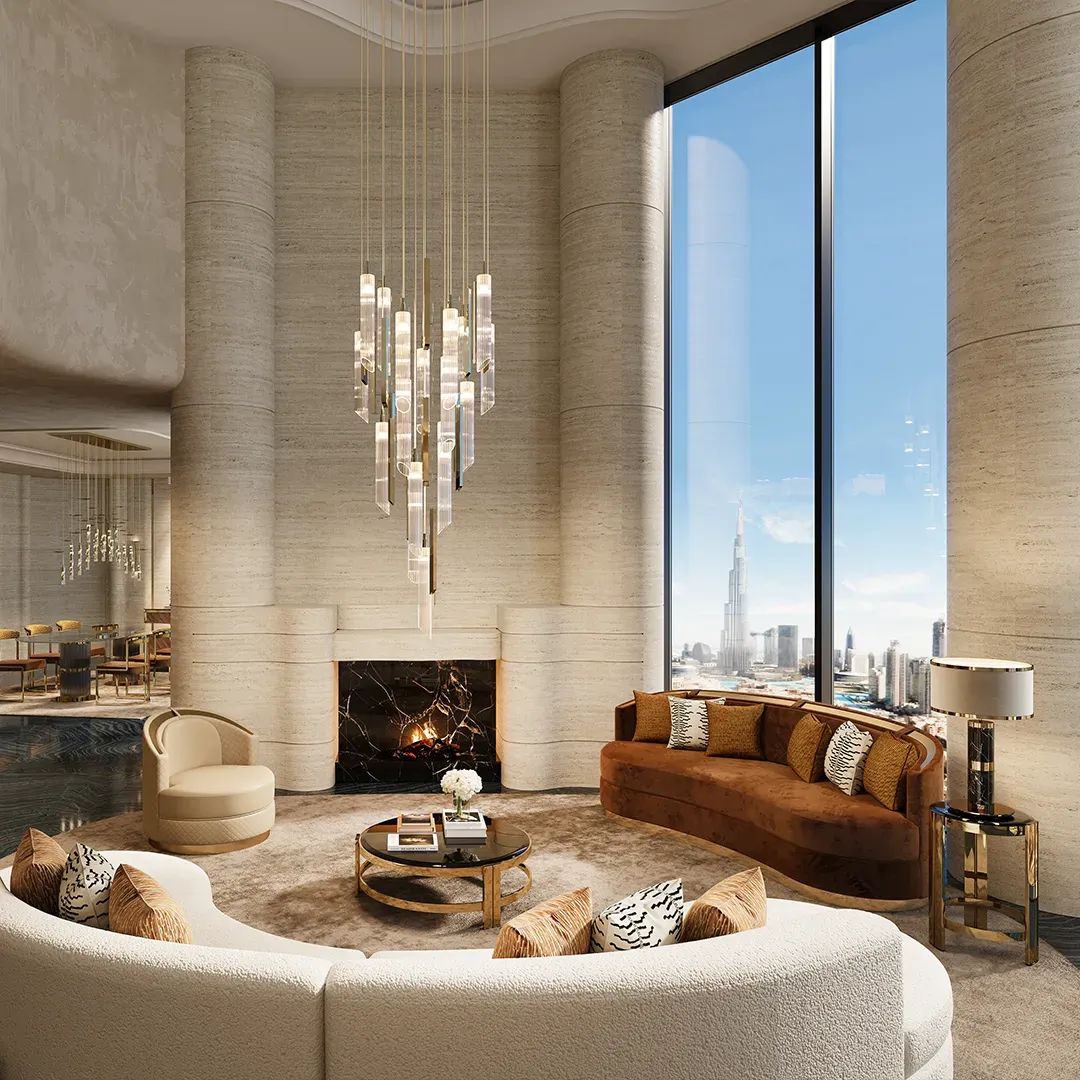 /storage/Luxury brass and glass Marie center table with two-tier design, an elegant accent piece for sophisticated interiors.