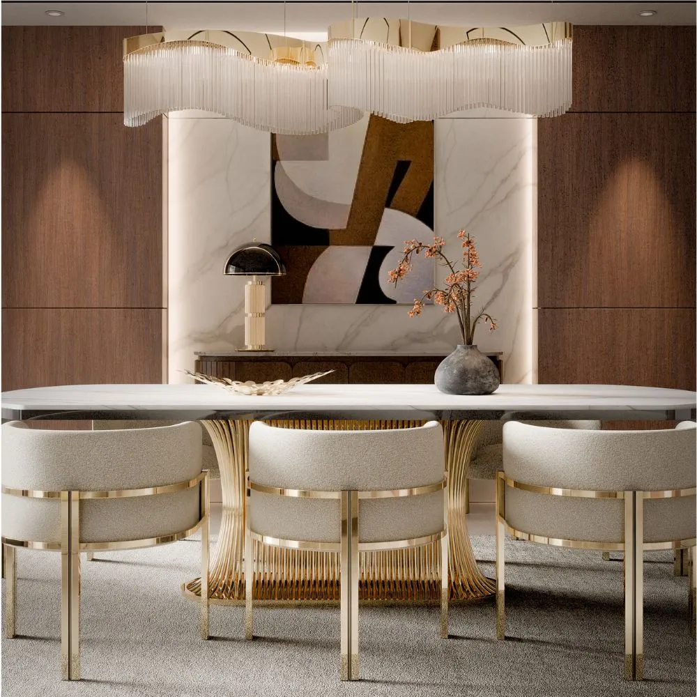 /storage/Luxury brass snooker chandelier with fluid curves and wave-inspired design, fully customizable in size and configuration for elegant modern interiors.