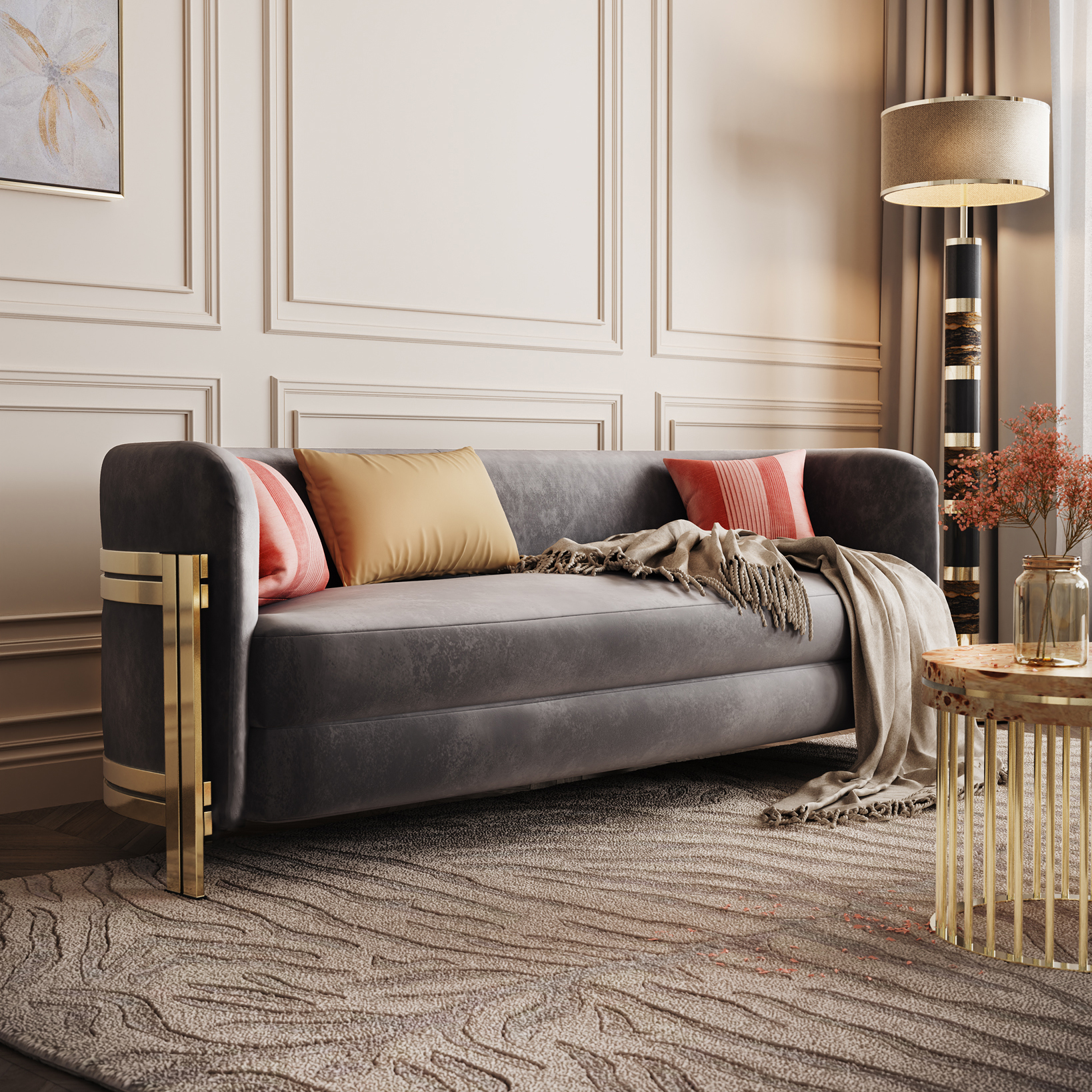 Marie Sofa, exclusive furniture, modern luxury sofa design 