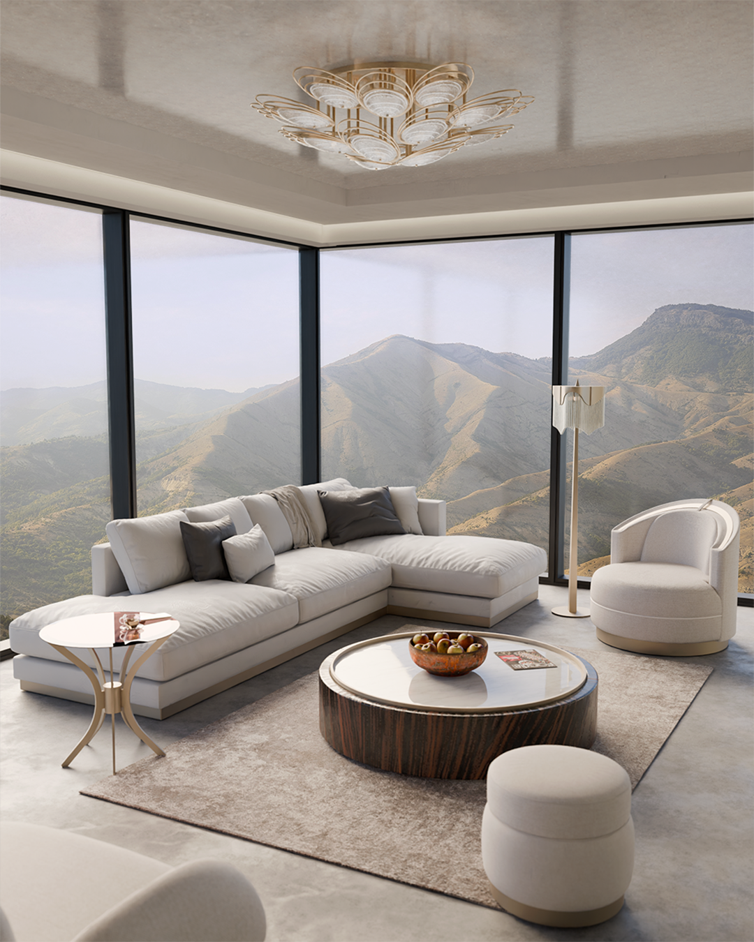 In 2026, nature-inspired lighting will emerge as a powerful way to create calming, restorative interiors. Expect fixtures that evoke cascading waterfalls, delicate tree branches, or ethereal cloud formations – all crafted as luxury lighting masterpieces.