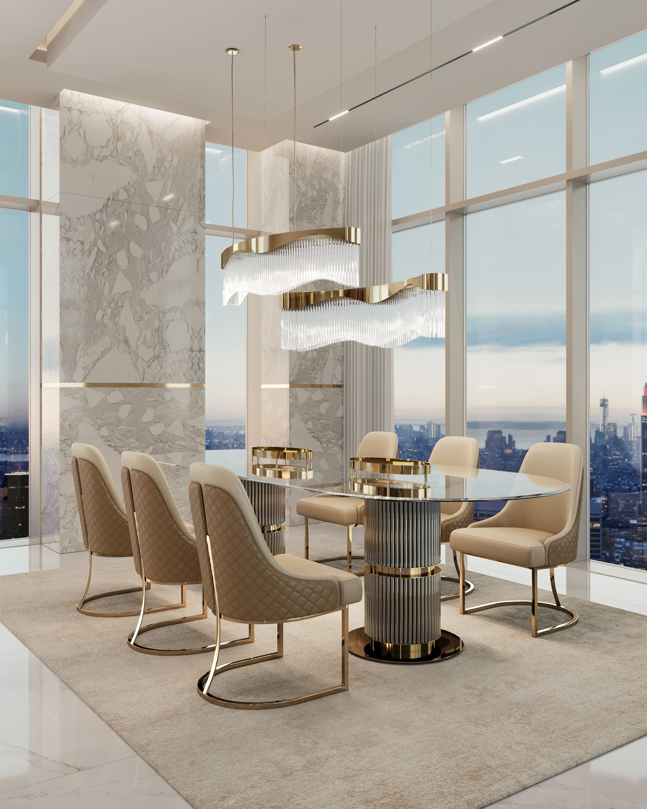 The dining area of the Miami Ambiance