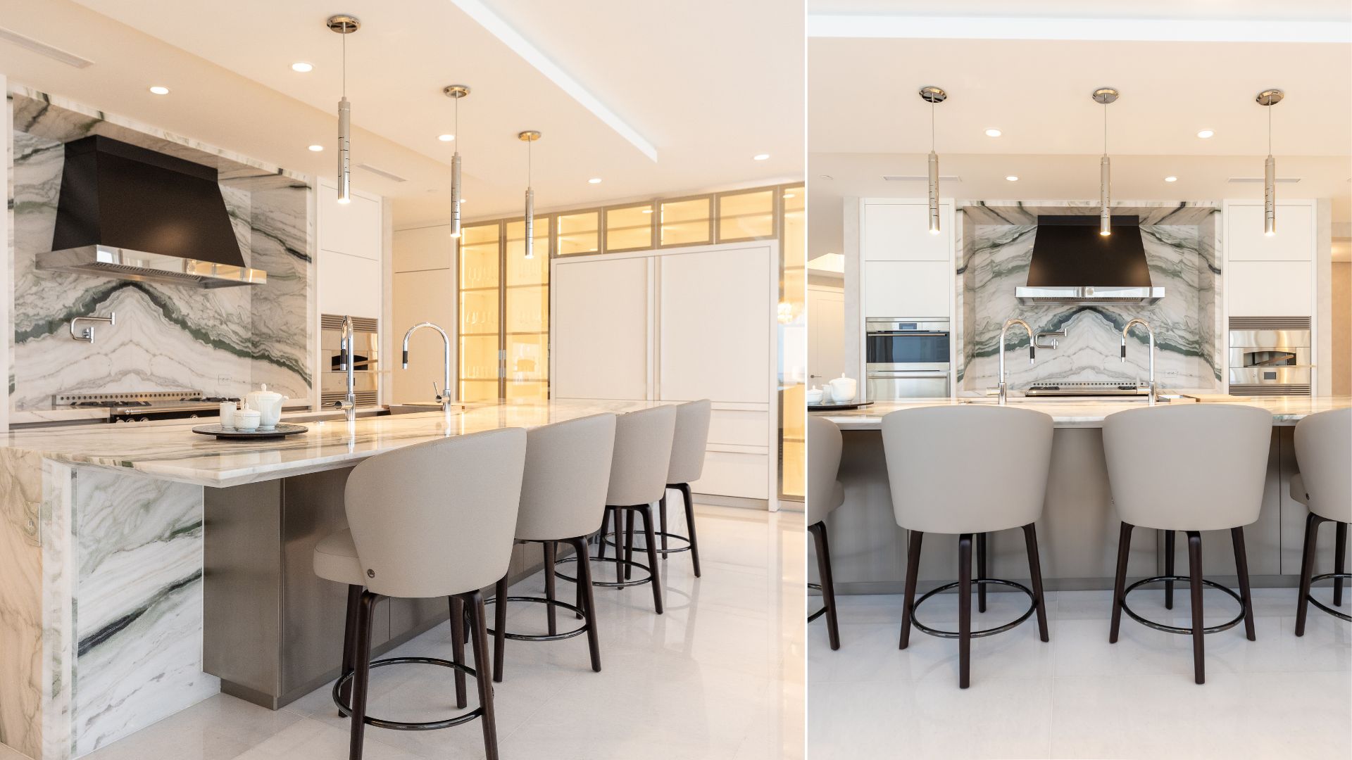 Gio Pendant by Castro Lighting in Ricardo Britto Residential Project in Miami, USA