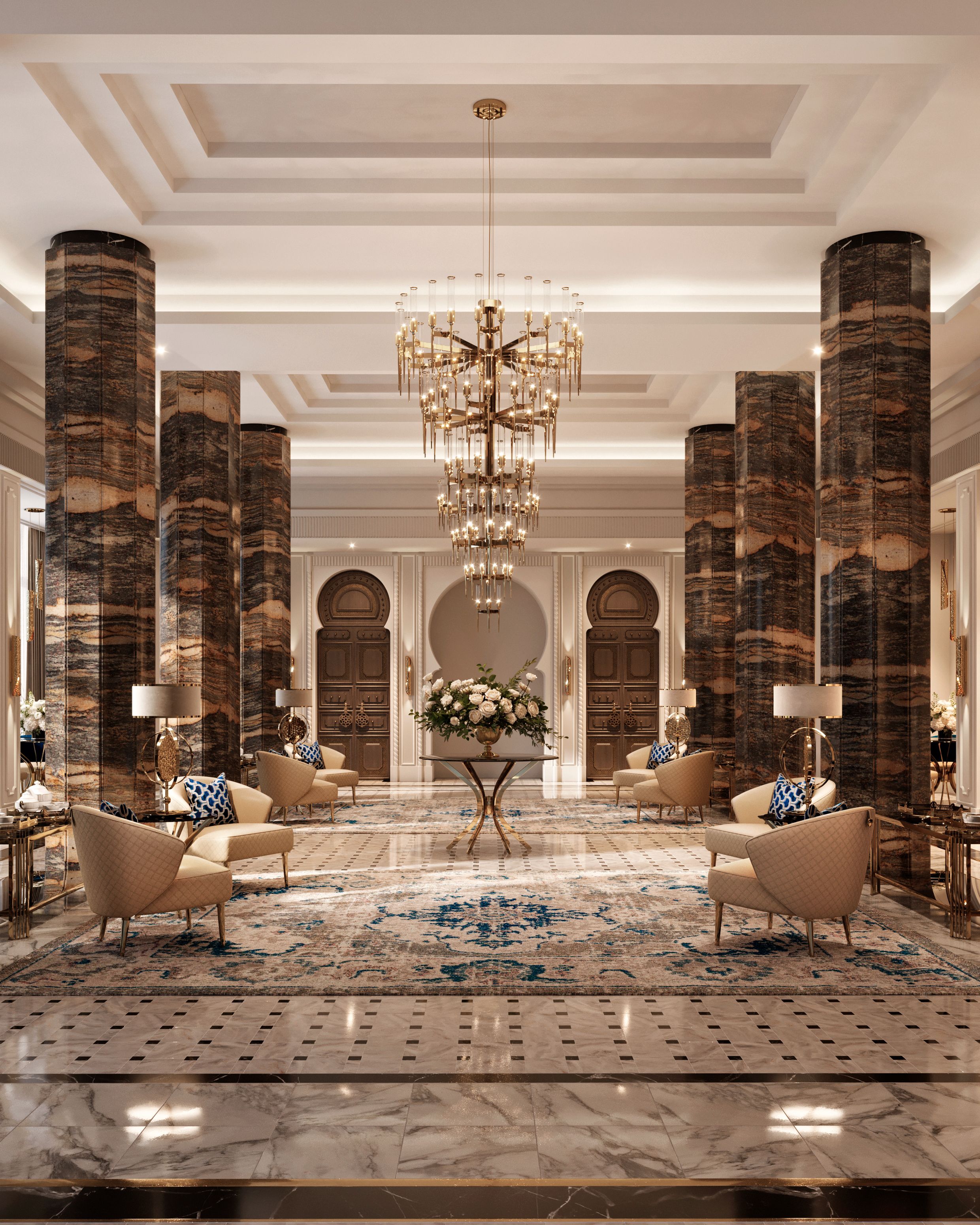 dubai-inspiration-tea-room-project-cielo-suspension-luxury-interior-lighting-fixtures