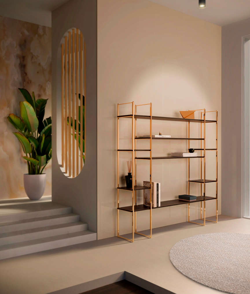 Contemporary Gaya Bookshelf by Castro Interiors Minimalist Design