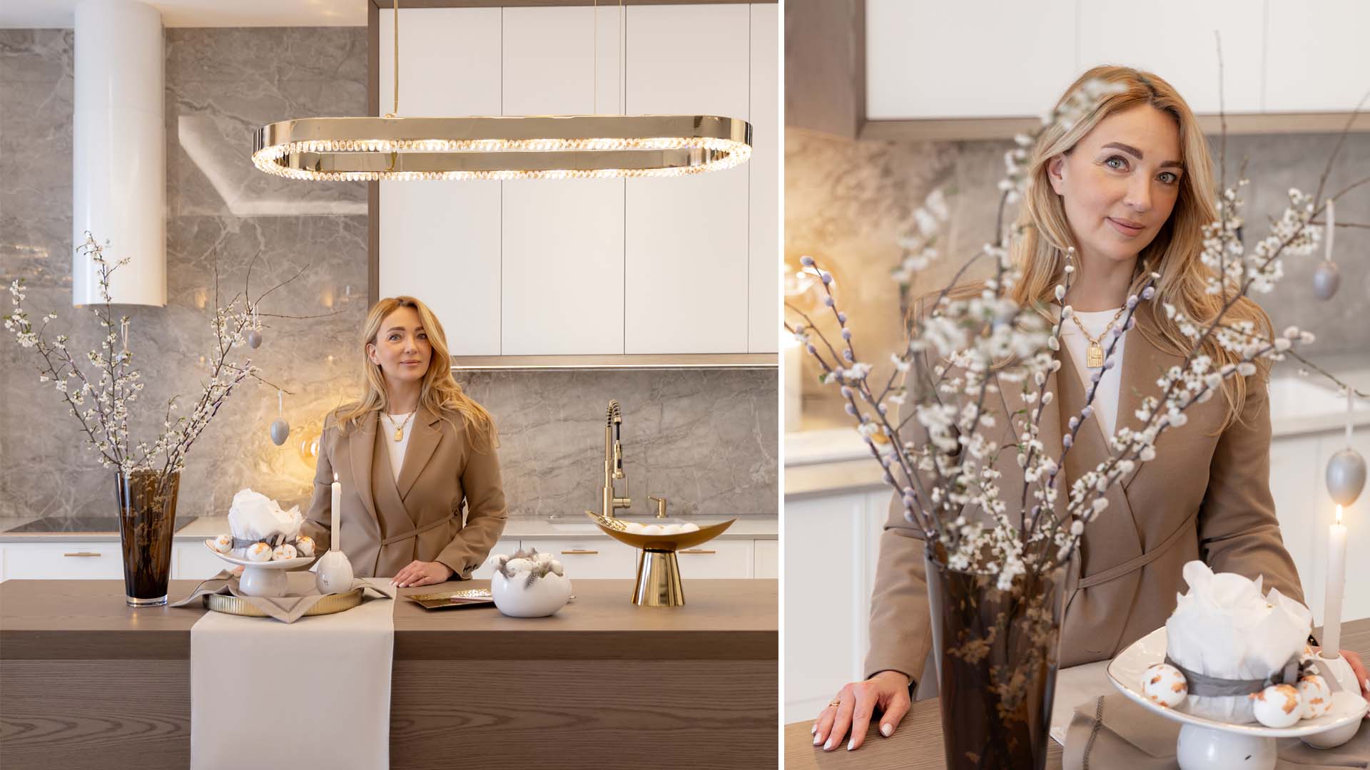 Portrait of Alina Skomarovska, founder and interior designer at EDesign Studio.