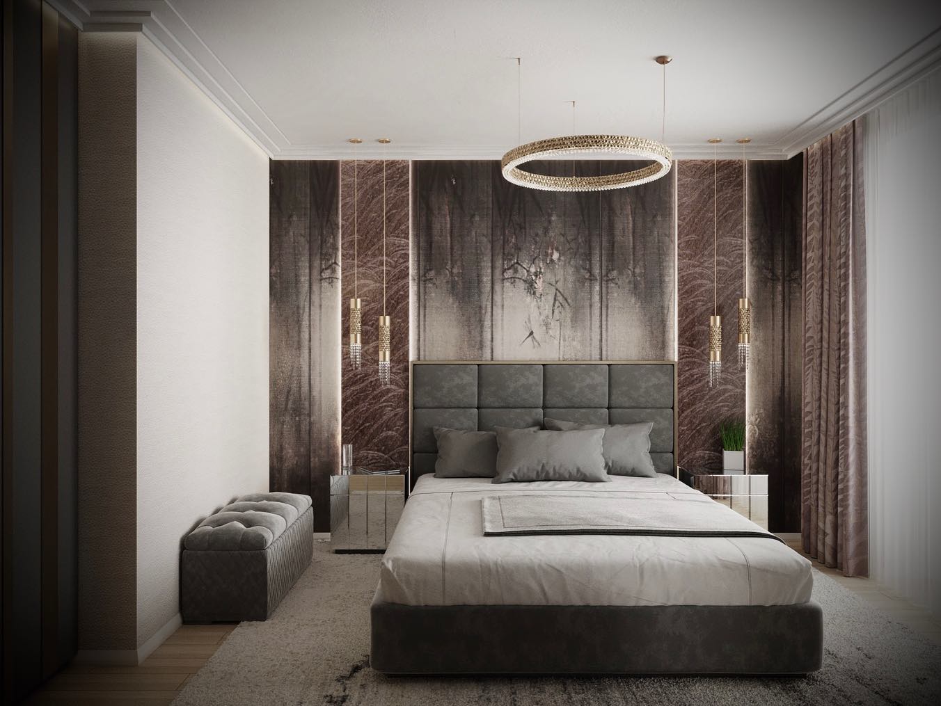 Project by Lakberendezo Interior Design Studio, for Lavish Lake House featuring Metis Suspension and Safi Pendant by Castro Lighting