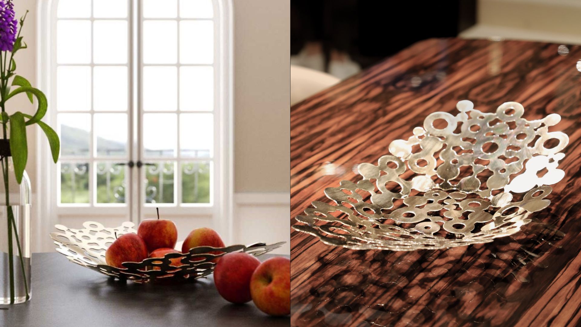 modern decorative basket with intricate pattern for interior styling