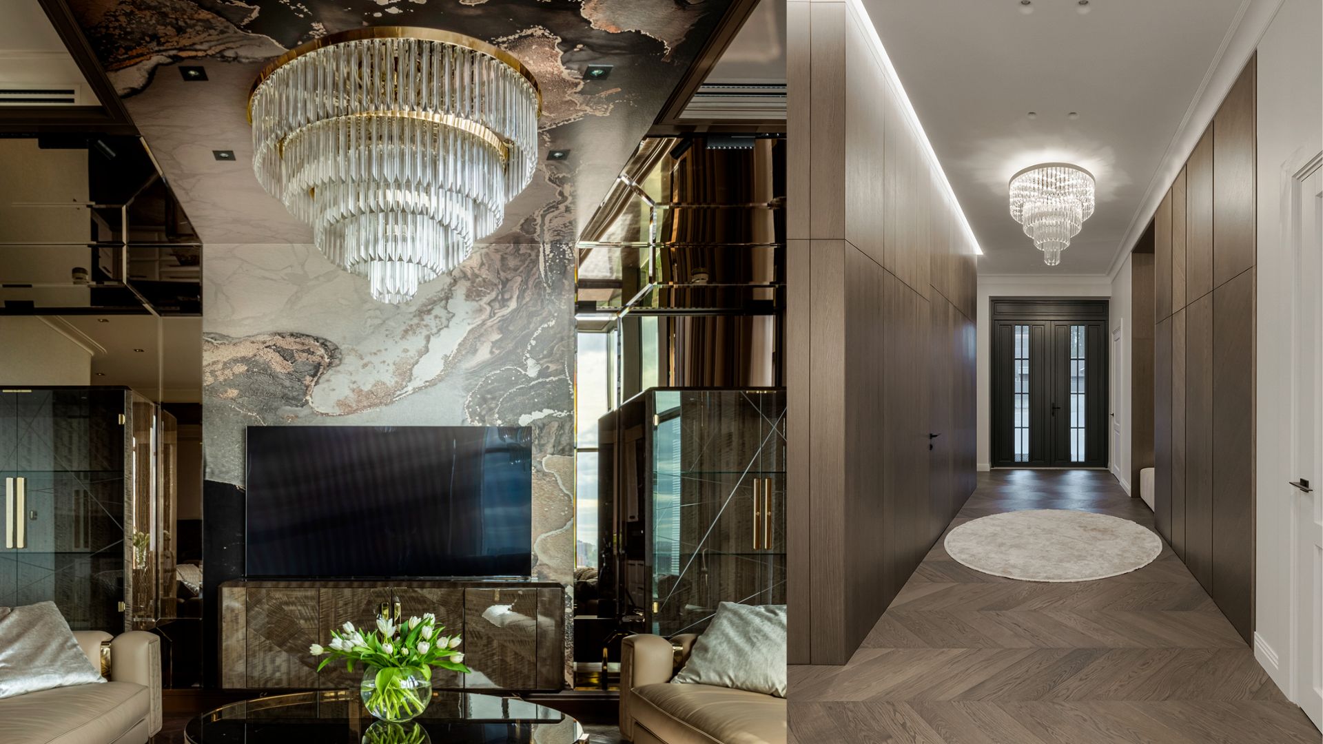 Luxurious Royal chandelier featuring grand proportions and dramatic multi-tiered lighting design for statement interiors