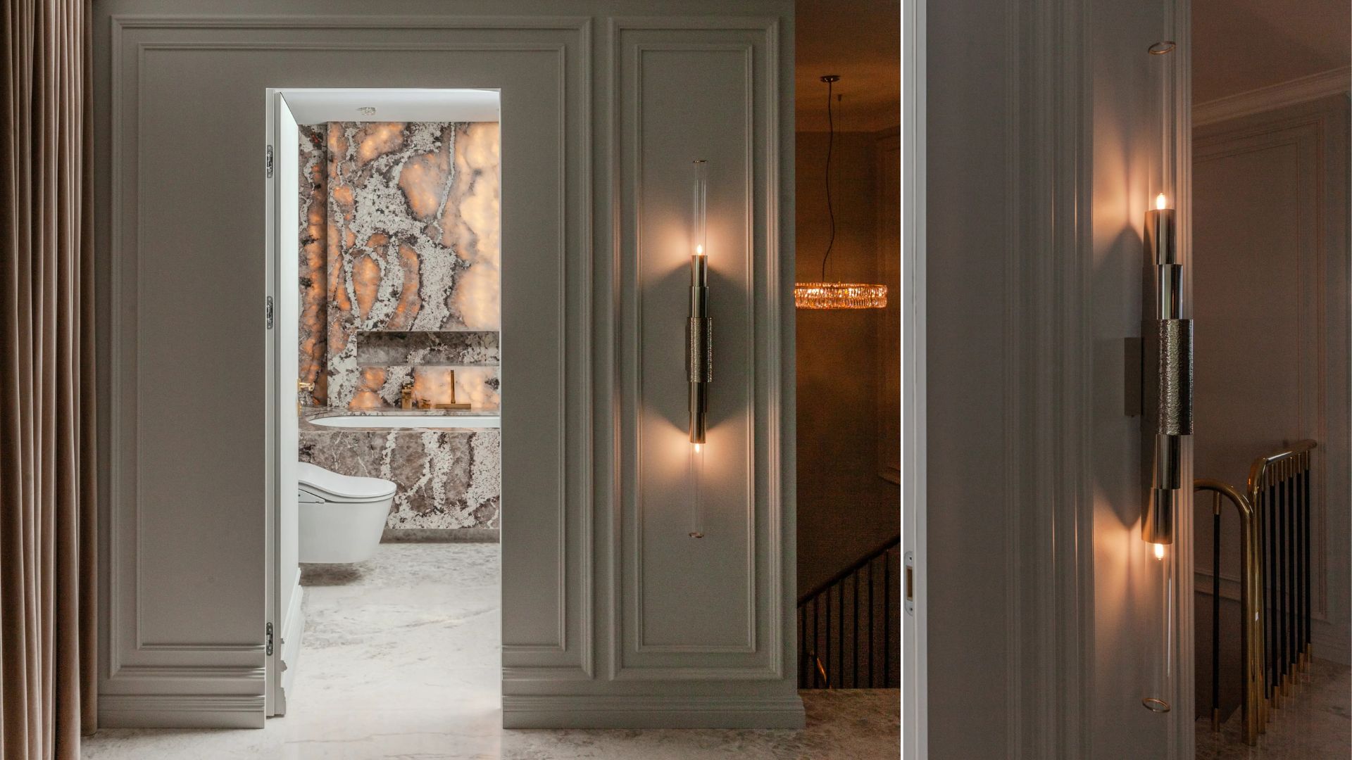 Metier Wall Light by Castro Lighting in Hallway Ambiance