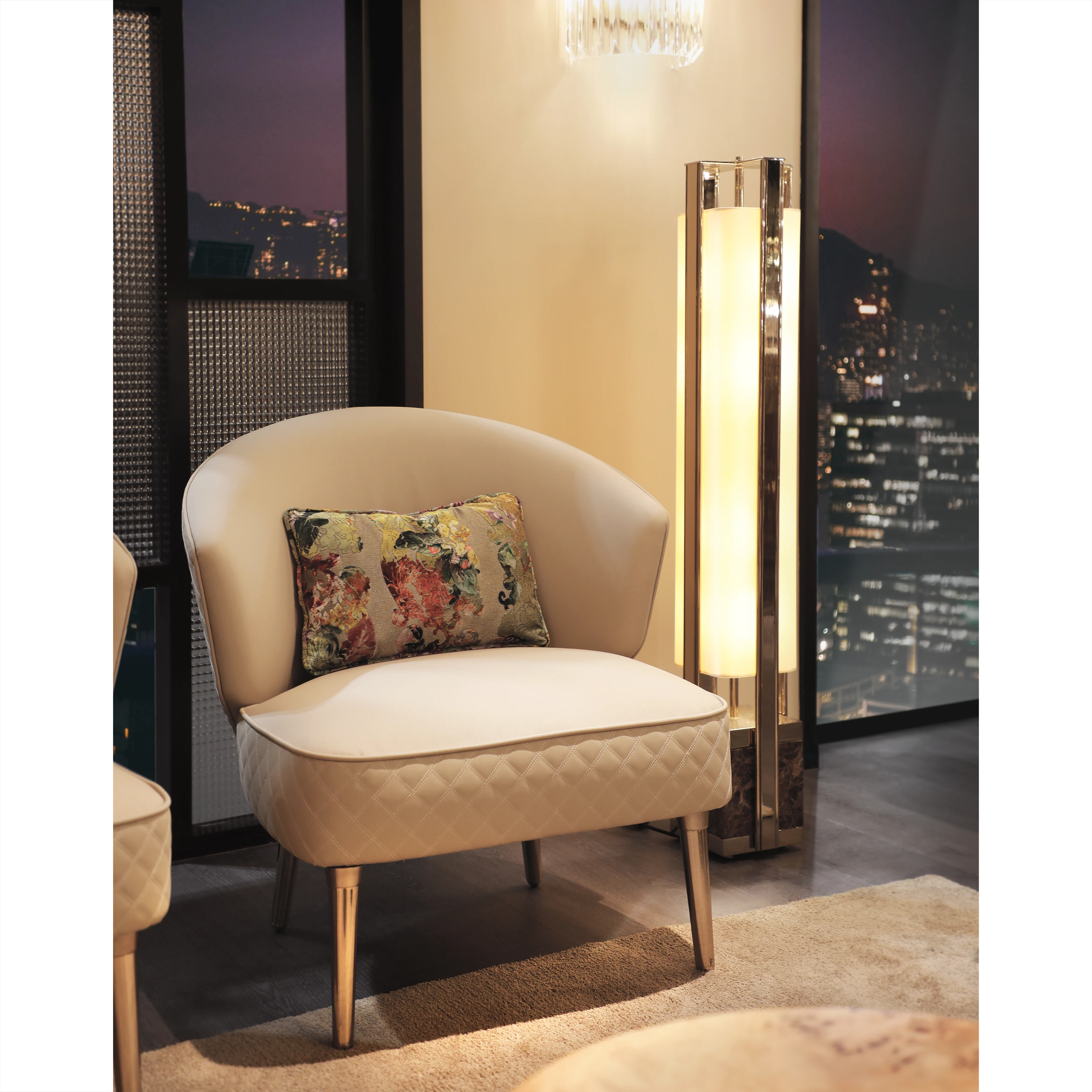 /storage/Luxury brass bar chair with leather upholstery and elegant detailing, inspired by Italian design with a refined, timeless aesthetic.