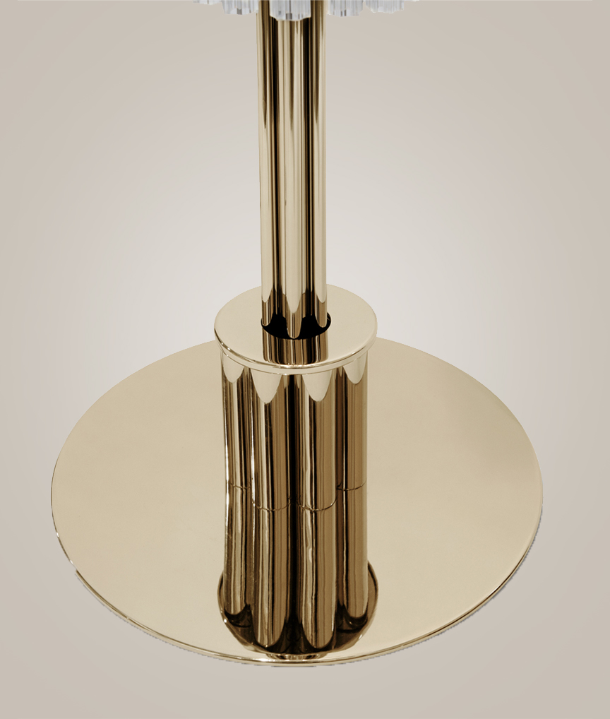 /storage/Luxury brass Arcade Floor Lamp with curvy glass design and playful amber light, inspired by vintage arcade games.