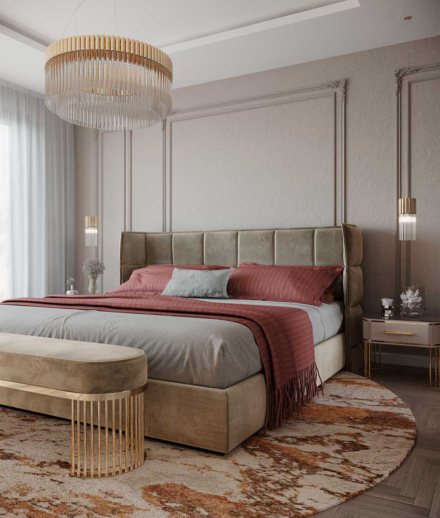 /storage/Luxury brass Arcade Suspension with gold-plated brass and textured glass, inspired by vintage arcade design.