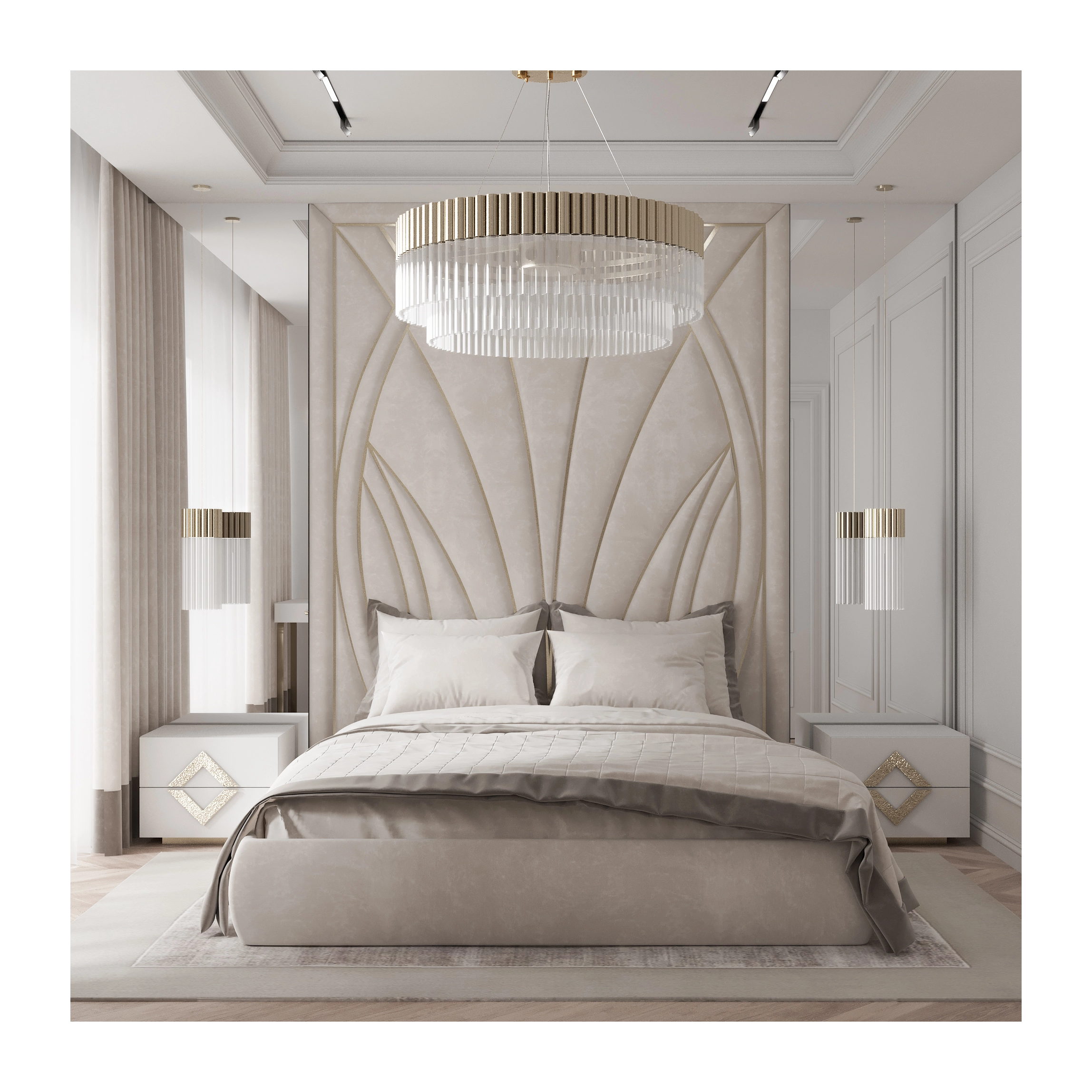 /storage/Luxury brass Arcade Suspension with gold-plated brass and textured glass, inspired by vintage arcade design.