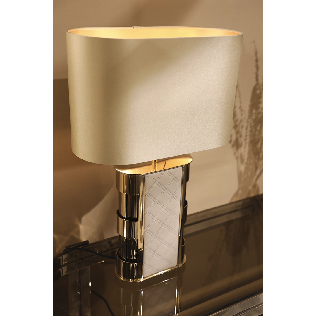 /storage/Luxury brass Centurion table lamp with golden brass and leather details, inspired by ancient Roman armour, blending strength, elegance, and opulent craftsmanship.