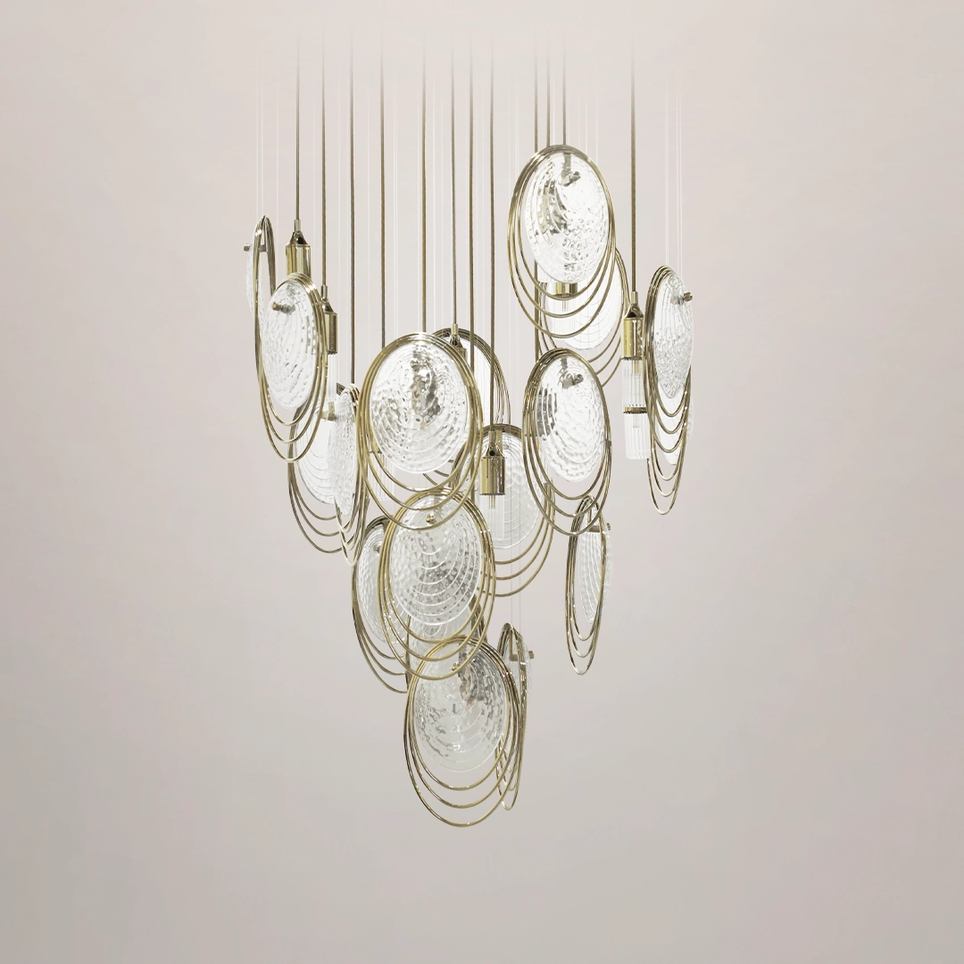 /storage/Luxury brass lighting fixture with organic coral reef-inspired shapes by Castro Lighting 
