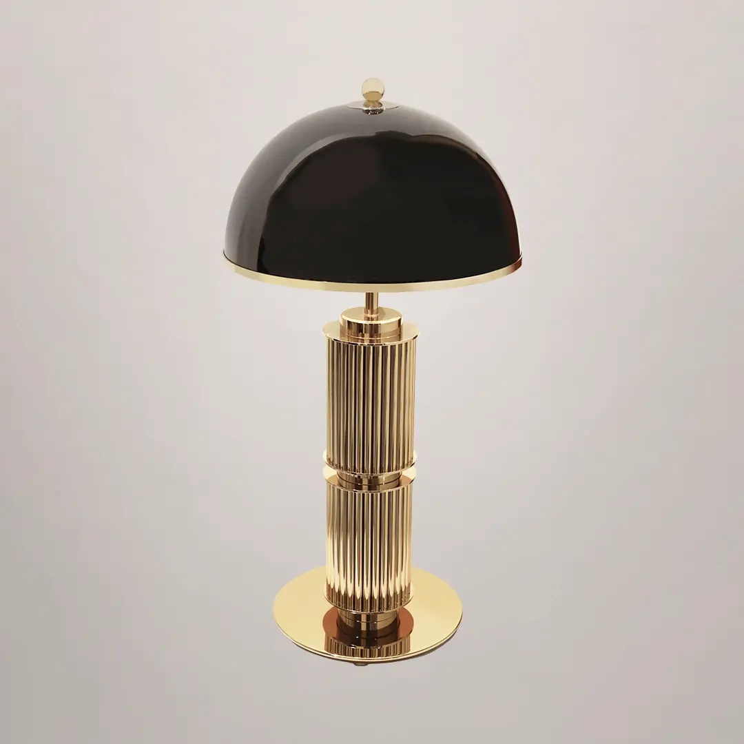 /storage/Luxury brass Eléa table lamp with lacquered brass finish, inspired by Ancient Greek aesthetics, blending classical elegance with refined craftsmanship.