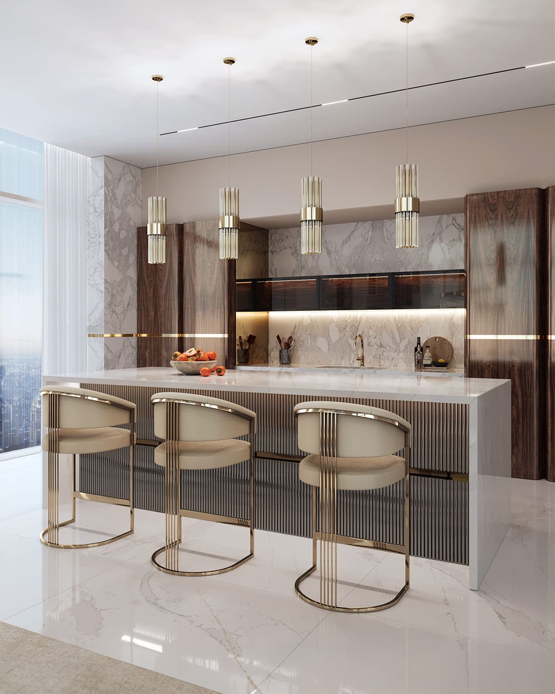 /storage/Luxury brass and crystal Halma pendant with geometric design, a sophisticated lighting fixture for elegant interiors.