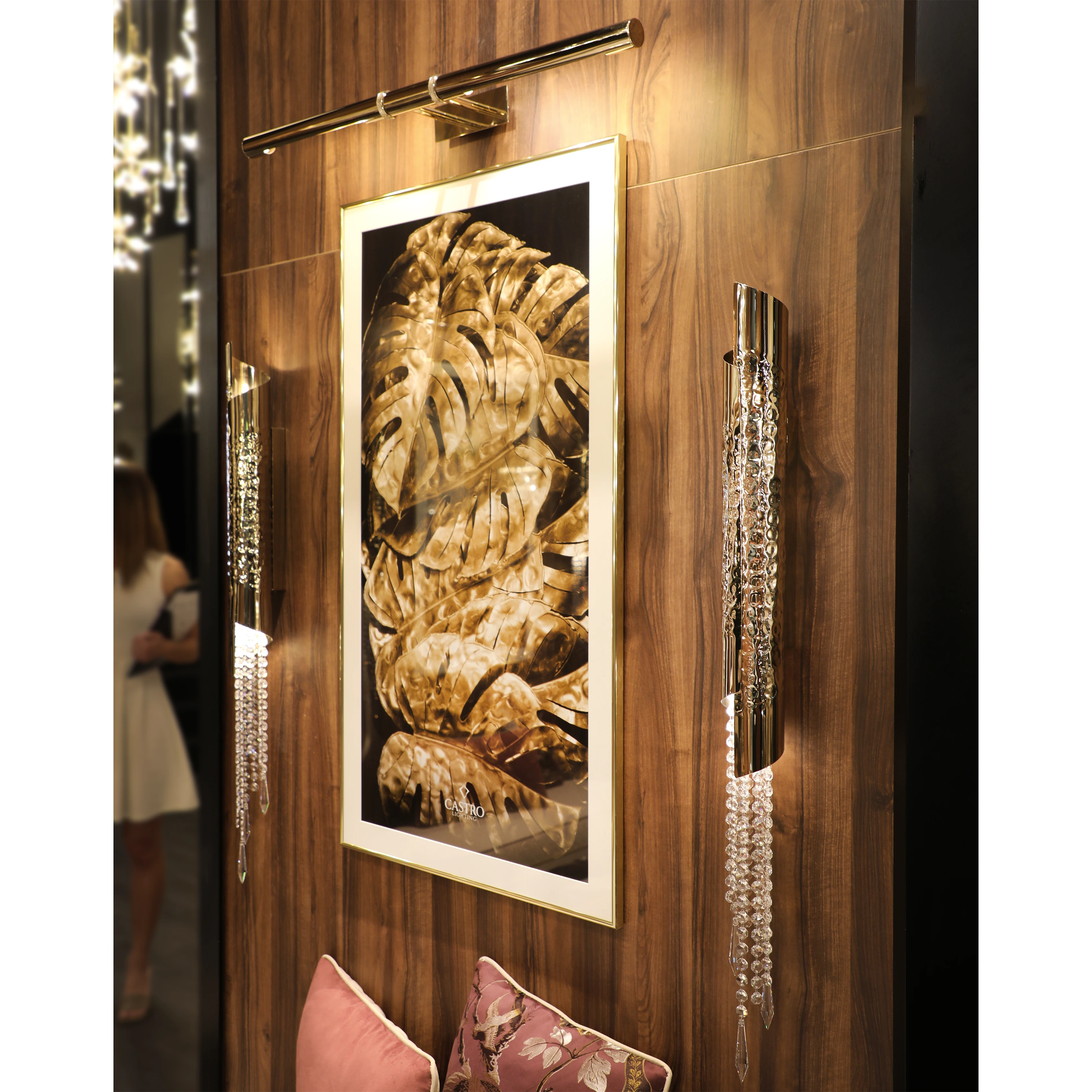 /storage/castro lighting avolto wall light single crystal hammered tube