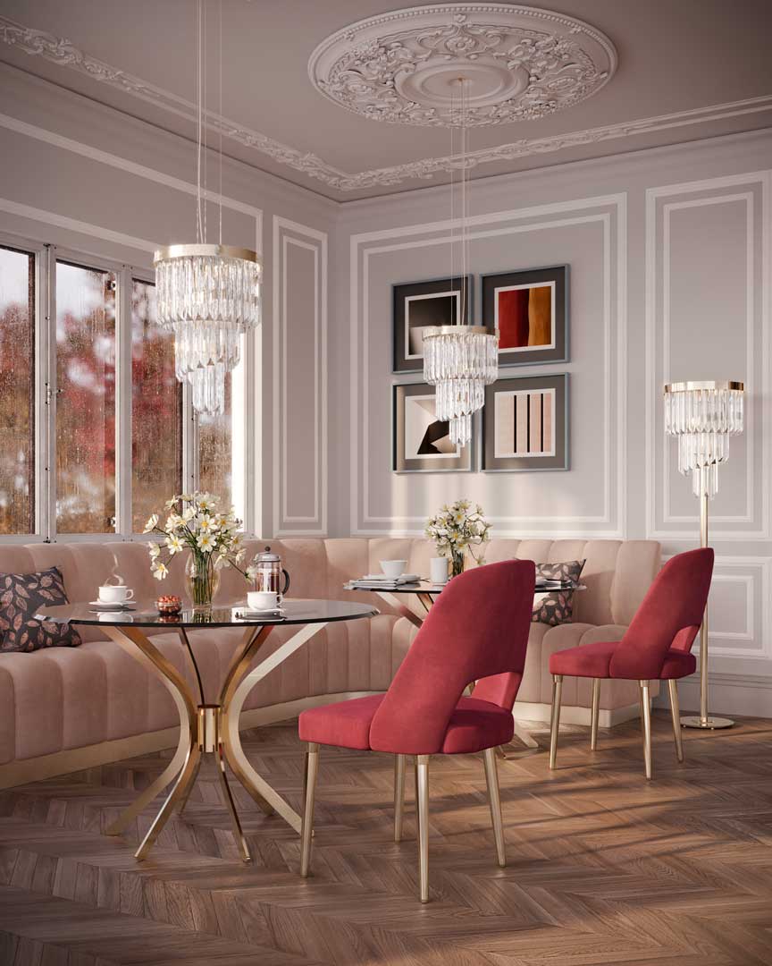 /storage/Luxury brass Haring dining table with 24k gold-plated sculptural legs and circular glass top inspired by Keith Haring’s dynamic artistry.