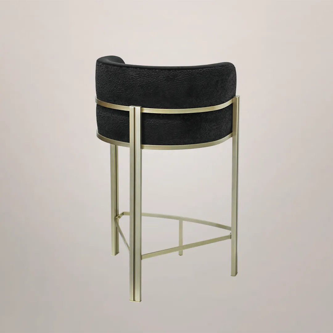 /storage/Luxury brass bar chair with elegant upholstery and soft curves, inspired by Marie Antoinette’s opulent style, by Castro Lighting