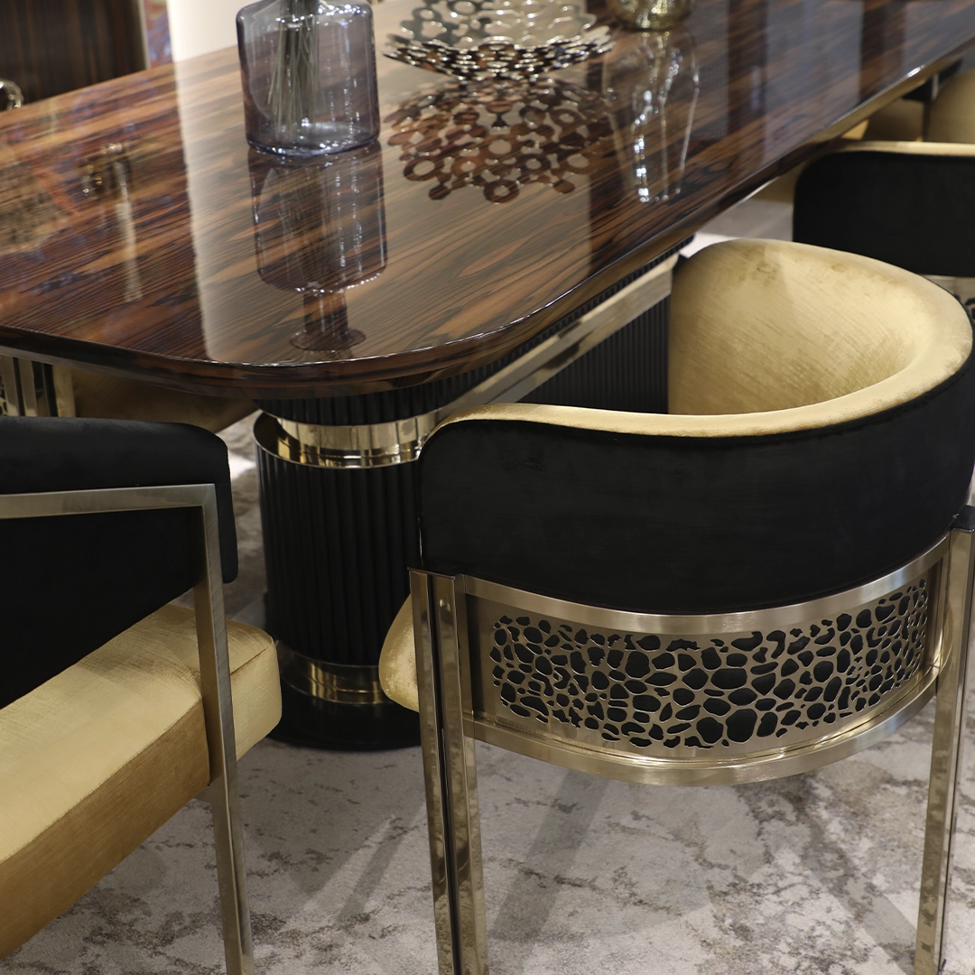 /storage/Luxury brass chair combining queenly opulence with safari-inspired design.