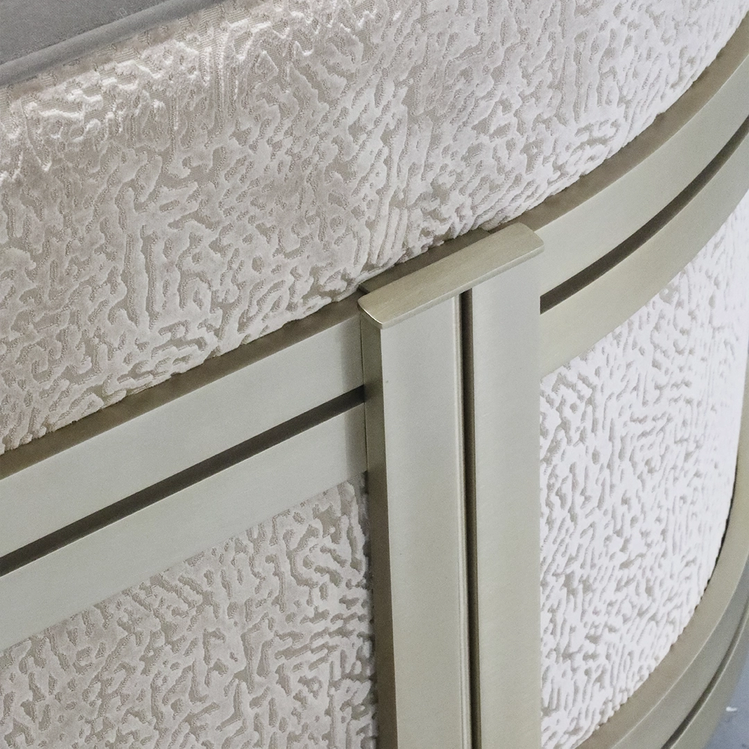 /storage/Luxury gold-plated brass sofa with soft upholstery, combining Versailles-inspired elegance and contemporary design by Castro Interiors