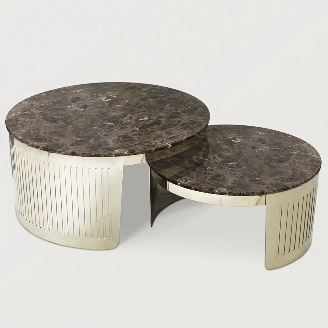 /storage/Luxury brass Moon small center table with elegant glass top, marble base, and engraved brass details inspired by the celestial love story of the sun and moon.