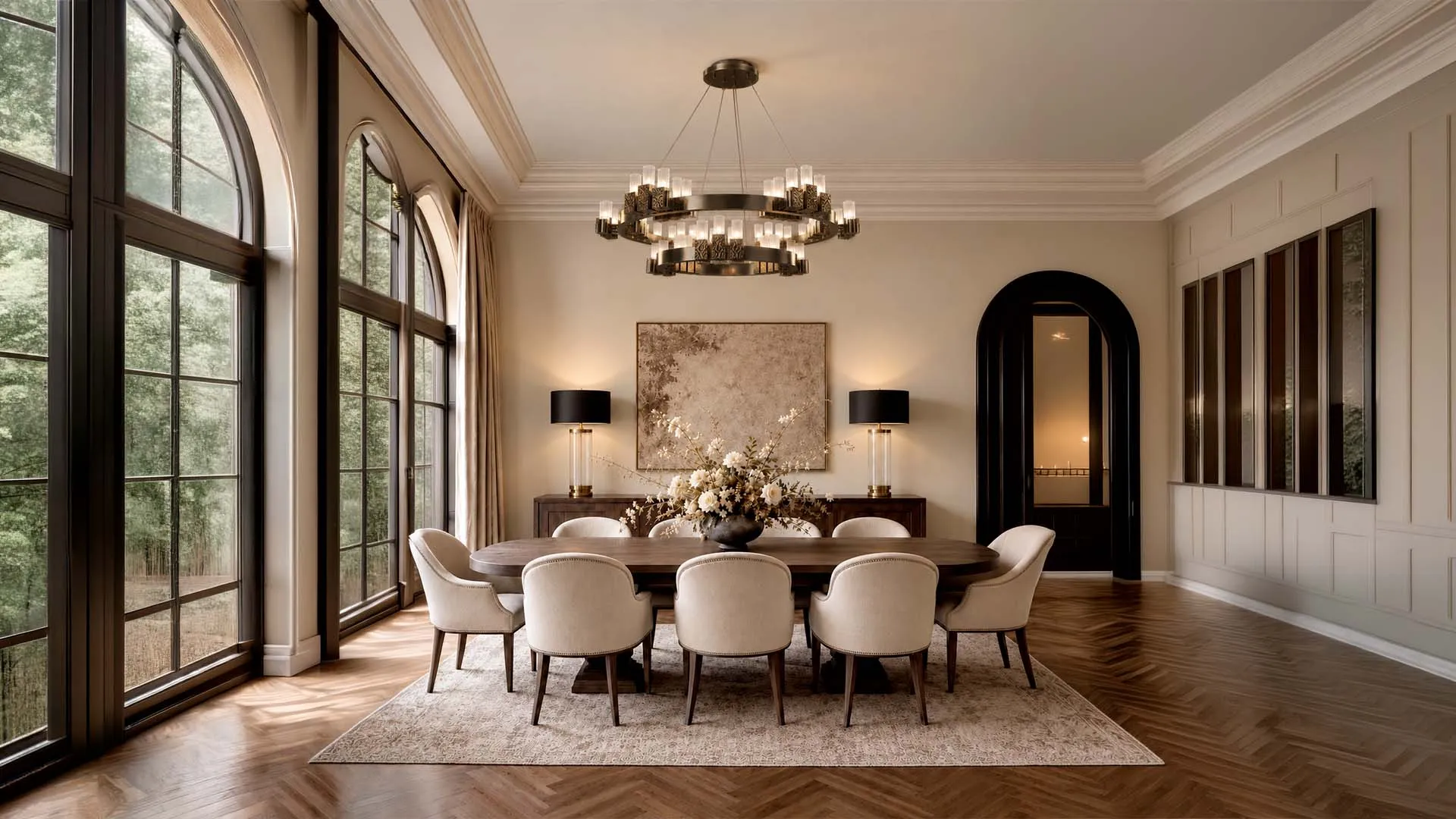 storage/Oxidized Metal Chandelier Dining Room