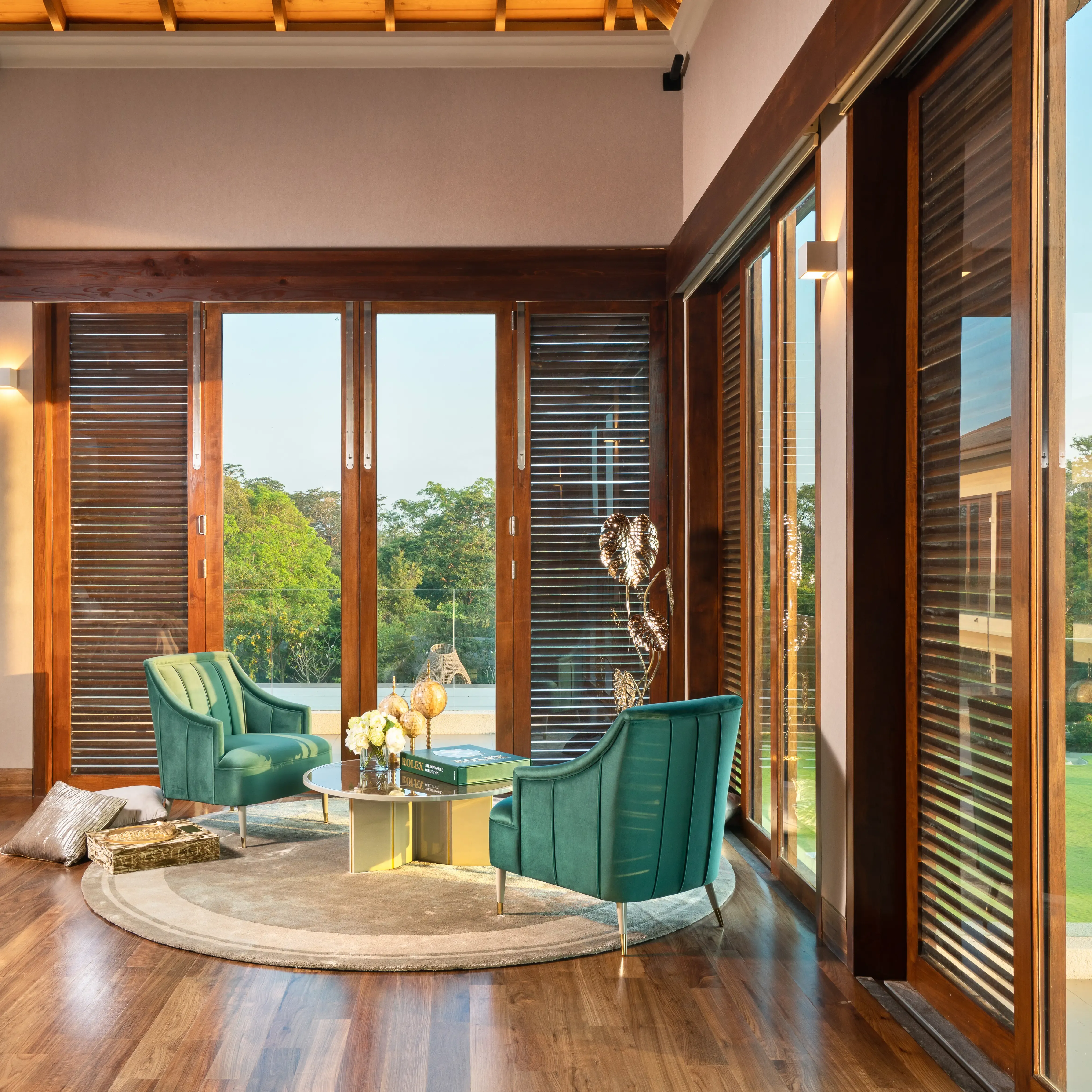 /storage/Luxury brass Rainforest Floor Lamp with hand-applied crystal glass and decorative raindrops, a sophisticated statement piece for elegant interiors.