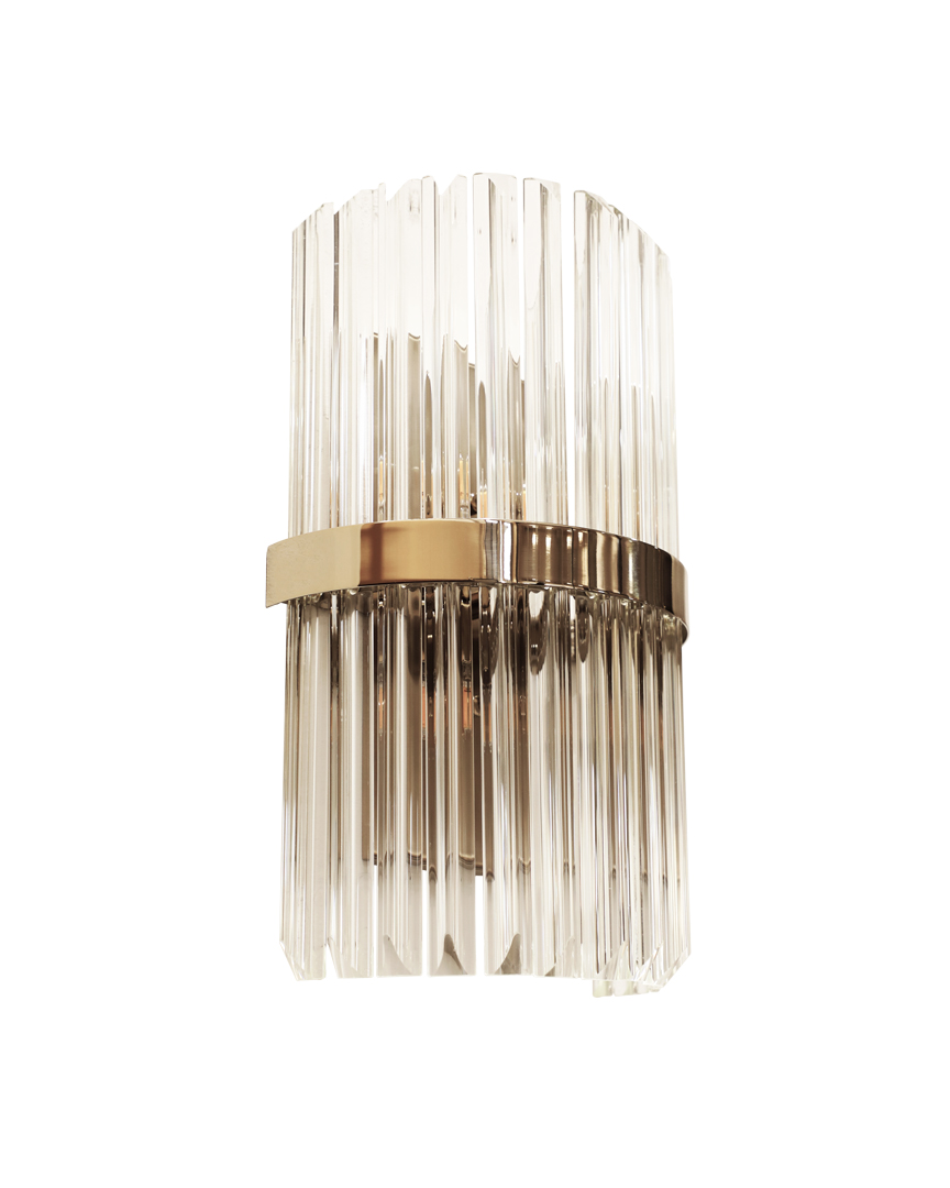 /storage/castro lighting Royal wall light sconce brass ring and glass tubes