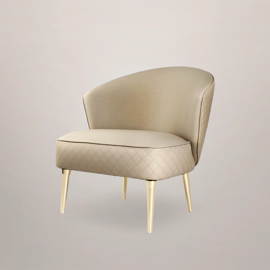 /storage/Luxury brass bar chair with leather upholstery and elegant detailing, inspired by Italian design with a refined, timeless aesthetic.