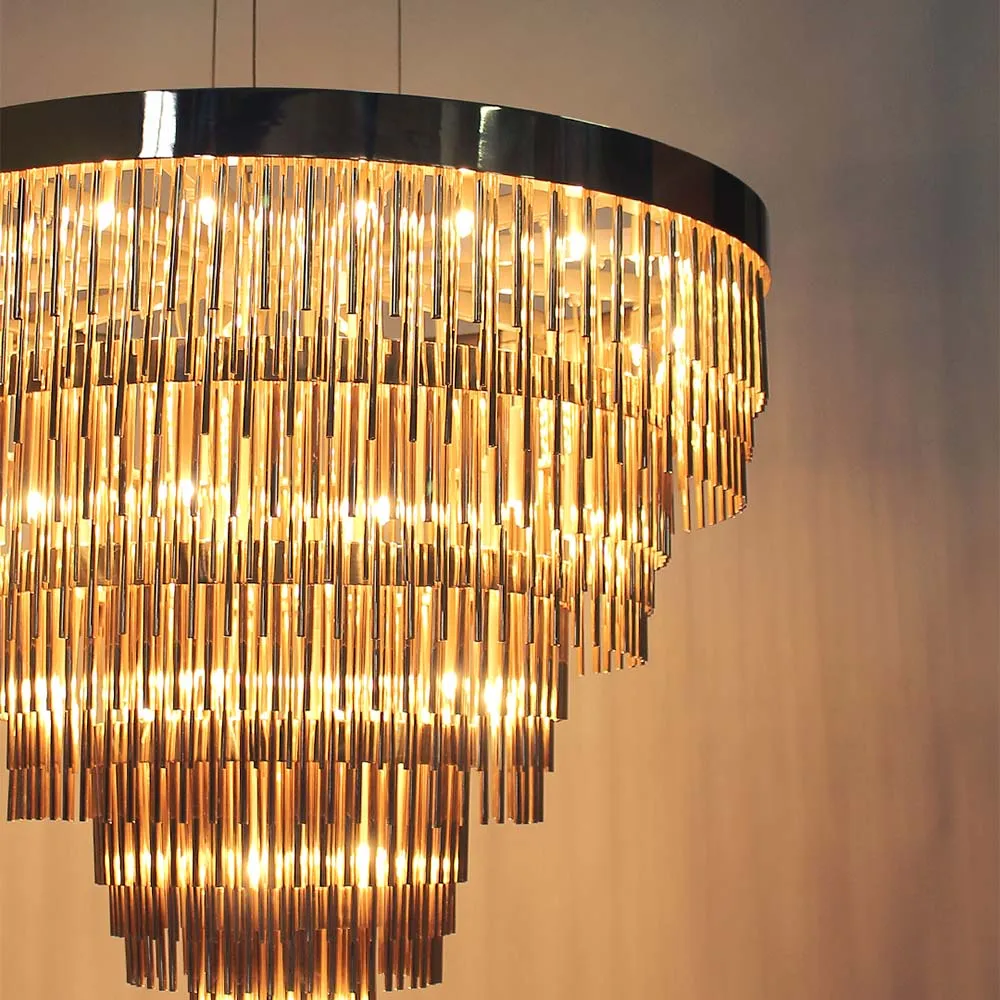 /storage/Streamline Suspension (4 Levels) | Luxury Art Deco Brass Chandelier