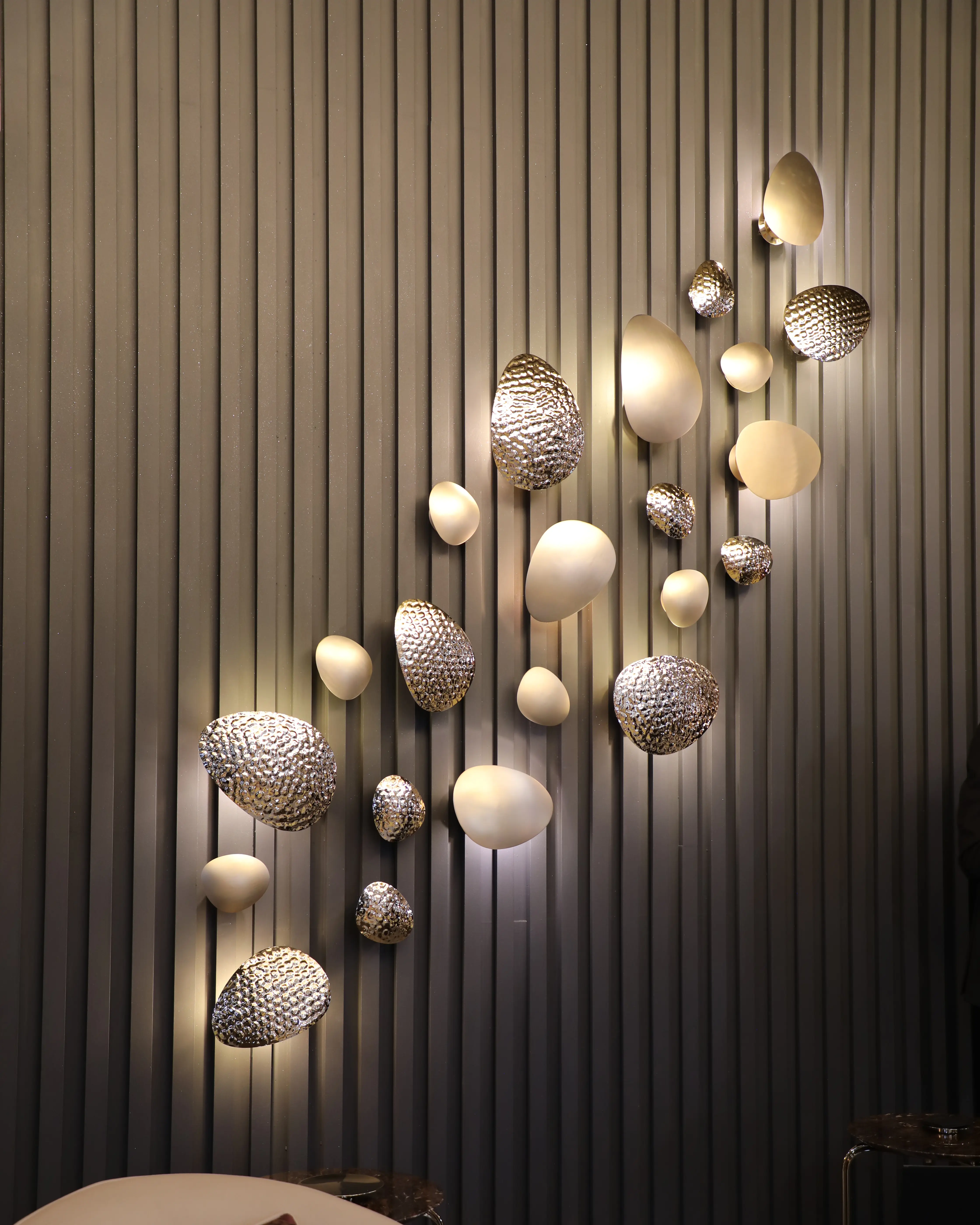 /storage/Luxury brass wall plates with delicate hammered brass and minimalist design by Castro Lighting.