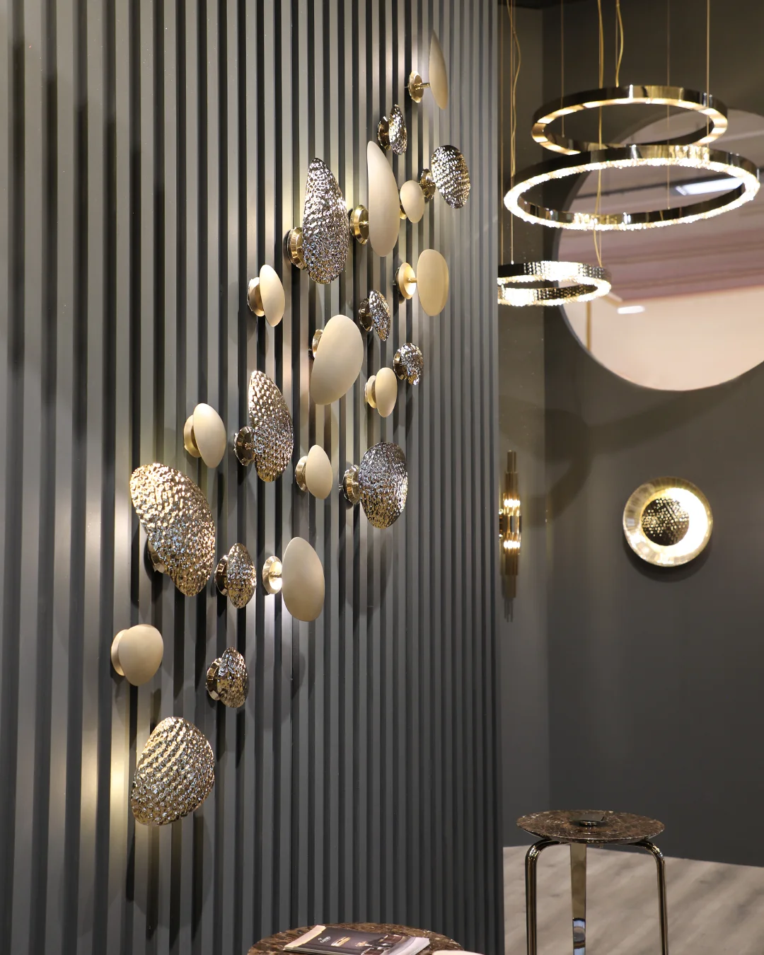 /storage/Luxury brass wall plates with delicate hammered brass and minimalist design by Castro Lighting.