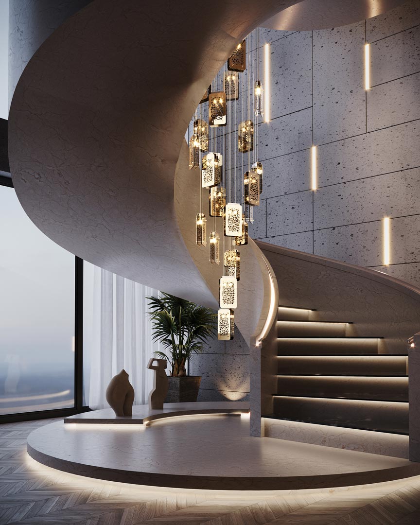/storage/Luxury brass Safari Suspension with handcrafted giraffe print brass plates and bronze glass.