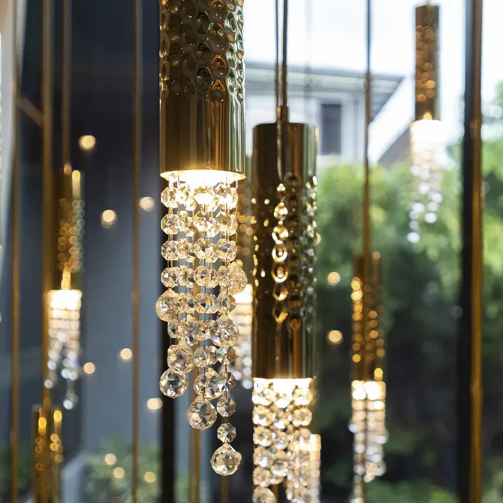 /storage/Luxury brass suspension inspired by Moroccan architecture, designed for grand interiors with bold forms and intricate detailing.