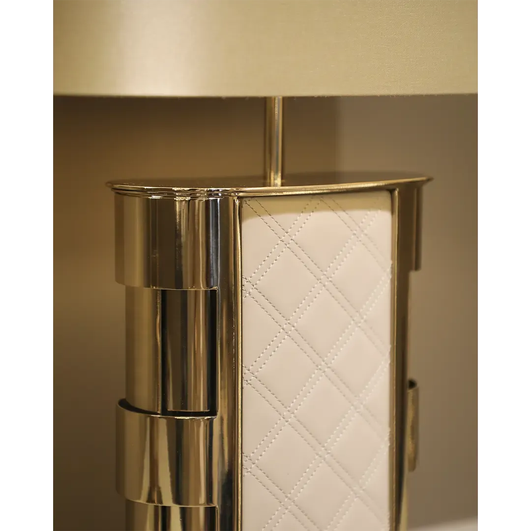 /storage/Luxury brass Centurion table lamp with golden brass and leather details, inspired by ancient Roman armour, blending strength, elegance, and opulent craftsmanship.
