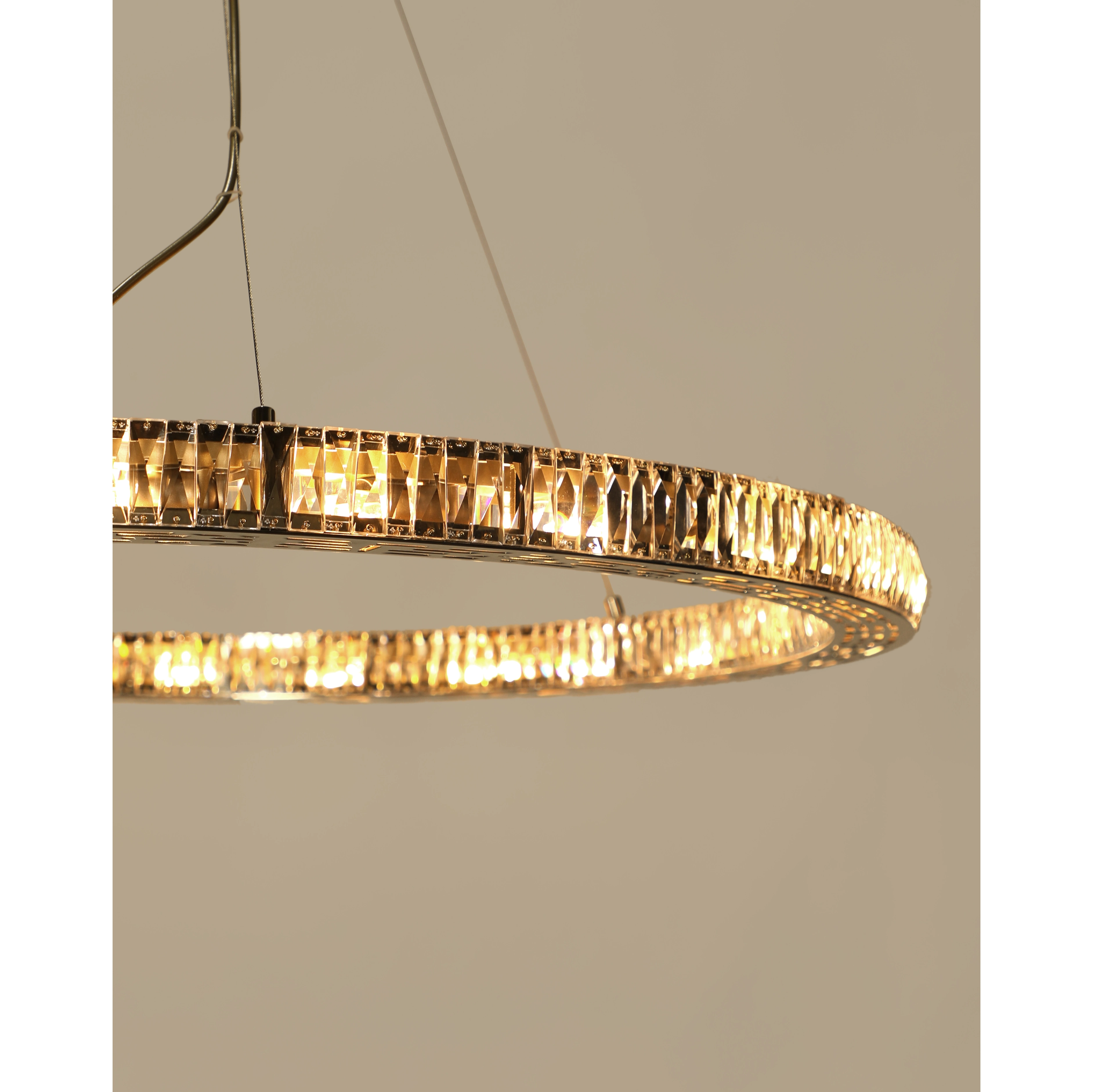/storage/Luxury brass and crystal chandelier with layered gemstone design, handmade to create a dazzling and elegant lighting effect.