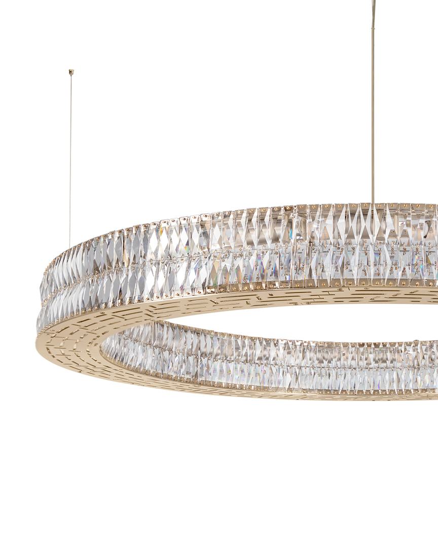 /storage/Luxury brass and crystal chandelier with layered gemstone design, handmade to create a dazzling and elegant lighting effect.