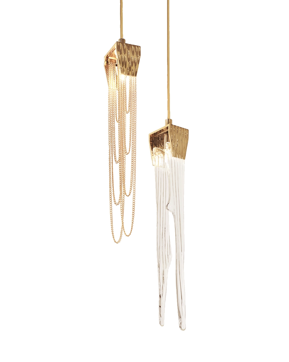 /storage/Luxury brass and crystal Stala Pendant with intricate stalactite-inspired design, a sophisticated modern lighting piece that exudes elegance and timeless charm.